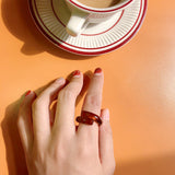 Transparent Acrylic Twisted Rings