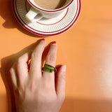 Transparent Acrylic Twisted Rings