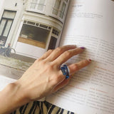 Transparent Acrylic Twisted Rings