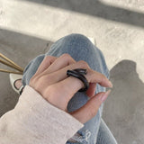 Transparent Acrylic Twisted Rings