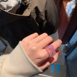 Transparent Acrylic Twisted Rings