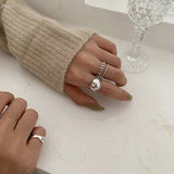 Vintage Metal Glossy Rings