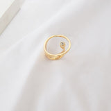 Pearl Crystal Ring