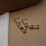 Long  Metal Chain Earrings