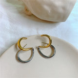 Double Layer Metal Earrings