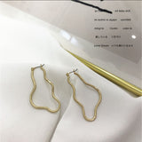 Minimalist Metal Line Earrings