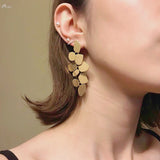 Irregular Flower Metal Earrings