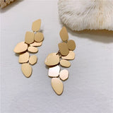 Irregular Flower Metal Earrings