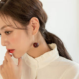 Cherry Shaped Drop Earrings