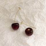 Cherry Shaped Drop Earrings