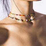 Bohemian Handmade Rainbow Necklace