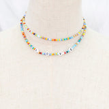 Bohemian Handmade Rainbow Necklace