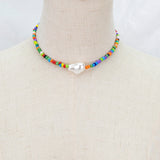 Bohemian Handmade Rainbow Necklace