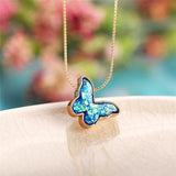 Cute Butterfly Pendant Necklace