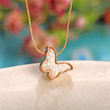 Cute Butterfly Pendant Necklace