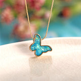 Cute Butterfly Pendant Necklace