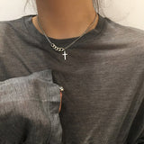 Cross Choker Necklace
