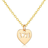 Mermaid Tail Heart Necklace