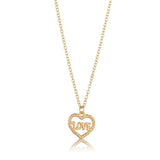 Mermaid Tail Heart Necklace