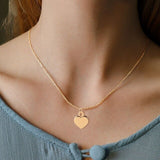 Mermaid Tail Heart Necklace