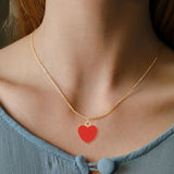Mermaid Tail Heart Necklace