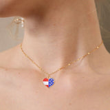 Mermaid Tail Heart Necklace