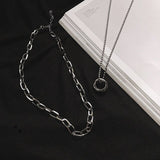 Double Stainless Steel Chain Necklace