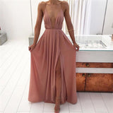 Sexy V-Neck Low-Cut  Dress