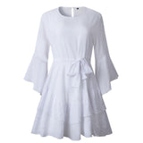 Irregular Half-Sleeve Dresses
