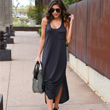 Irregular Pocket Long Dress