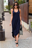 Irregular Pocket Long Dress