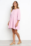 Solid Pleated  Dresses