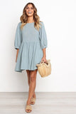 Solid Pleated  Dresses