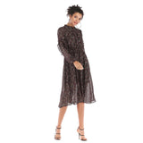 Autumn Chiffon Midi Dresses