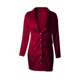 Satin Mini Blazer Dress