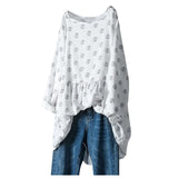 Dot Splice Print Blouse