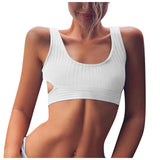 Sleeveless Solid Cut