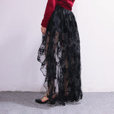 symmetrical Floor-Length Skirts