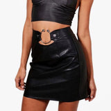 Wild Leather Skirt