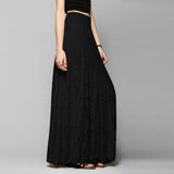 Long Lace Openwork Skirt