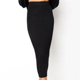 Black White Long Skirt
