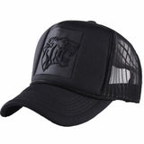 Black Leopard Print Baseball Caps