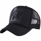 Black Leopard Print Baseball Caps