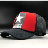 Black Leopard Print Baseball Caps