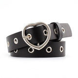 Heart Buckle Silver Waist Belt
