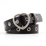 Heart Buckle Silver Waist Belt