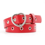 Heart Buckle Silver Waist Belt