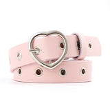 Heart Buckle Silver Waist Belt
